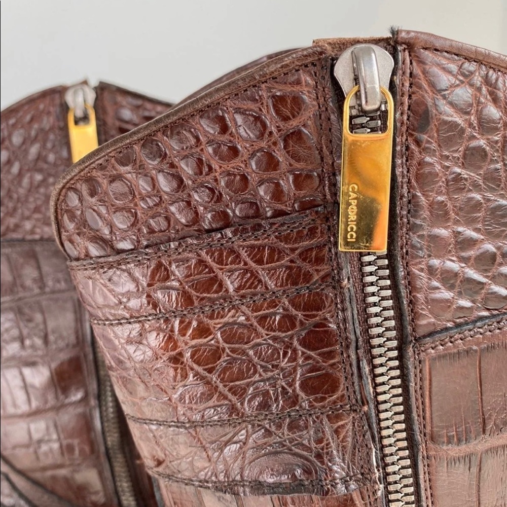 CAPORICCI 573 alligator boots - Picture 10 of 12
